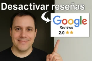 como desactivar resenas de google