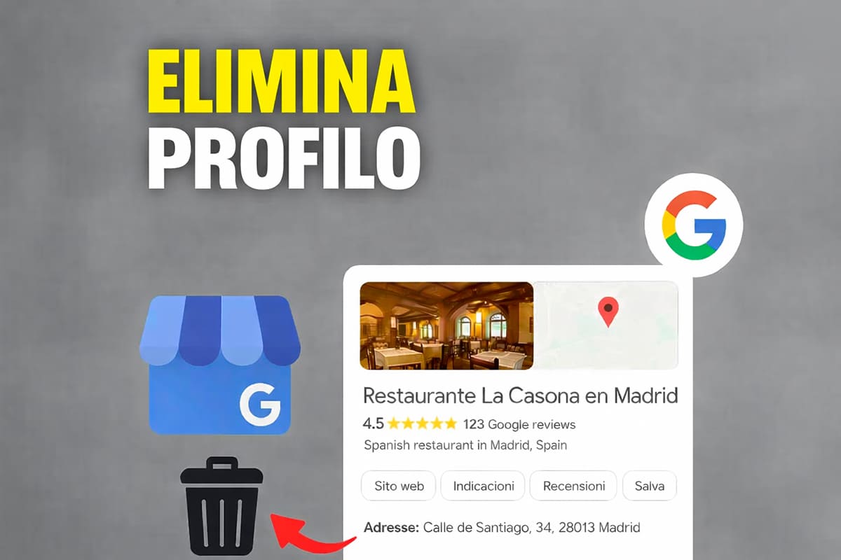 como eliminare scheda attivita google maps