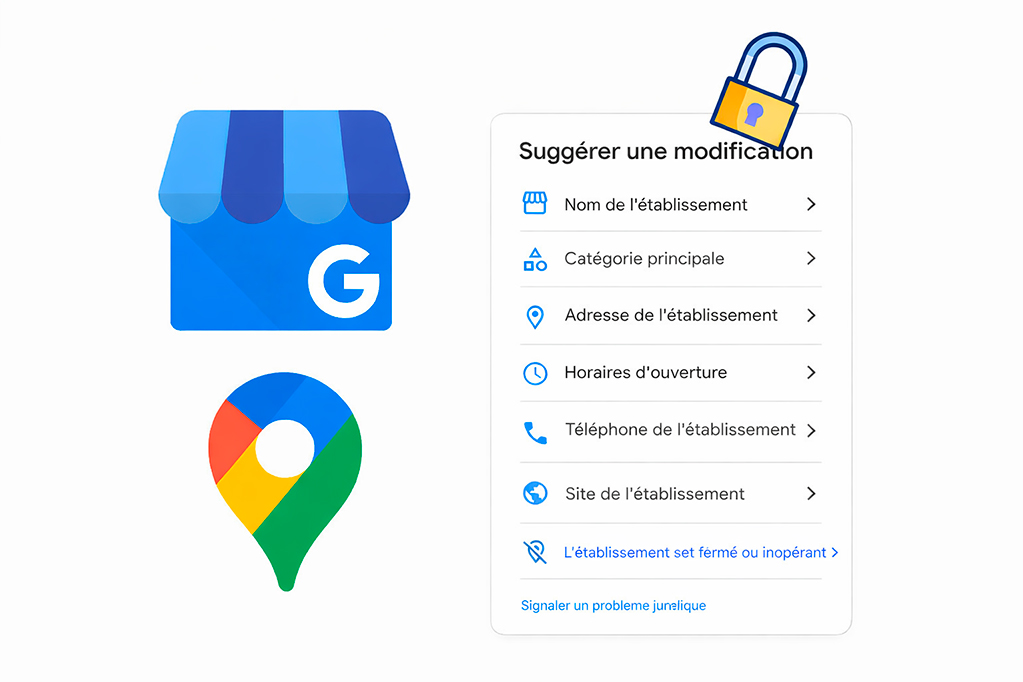 eviter modifications fiche google business profile