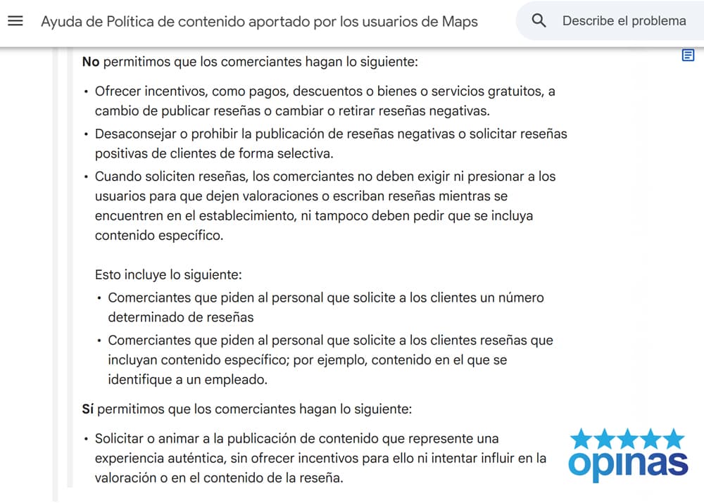 google prohibe mencionar empleados reseñas