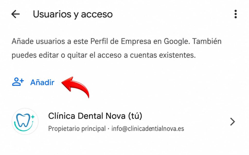 como dar acceso perfil empresa google 3