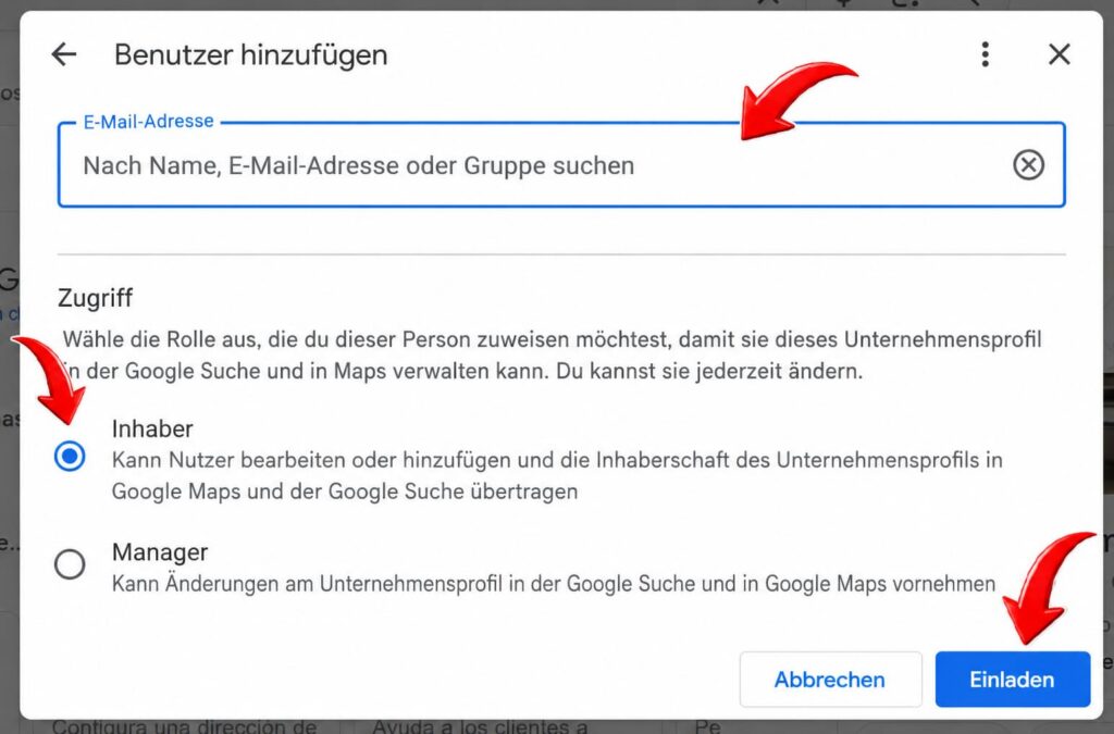 google my business zugriff geben 4