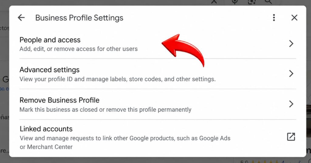 how to give access google my business 2